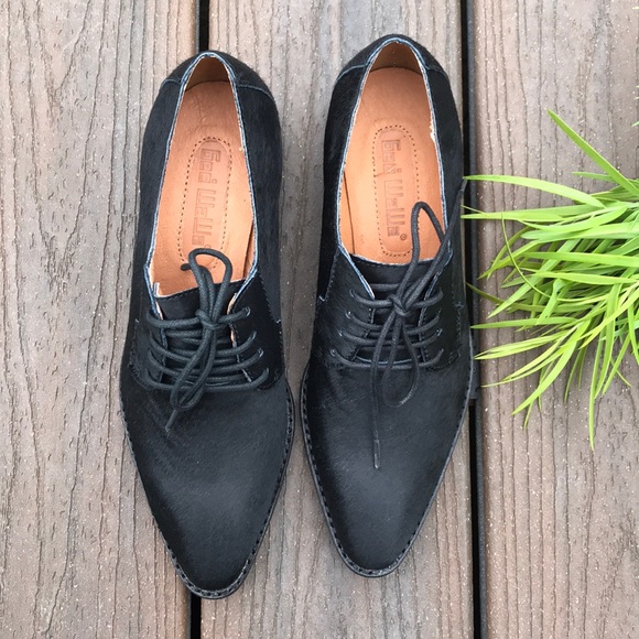 Anthropologie Gee Wawa Pony Hair Oxfords - Picture 5 of 8